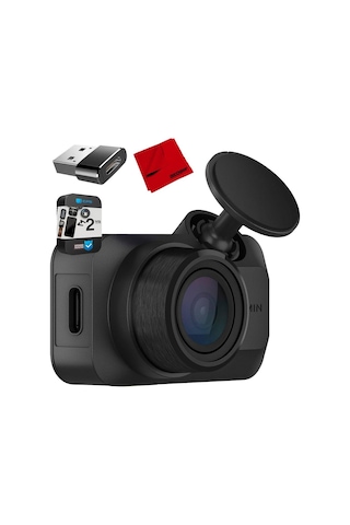 Garmin 010-02899-00 Araç Kamerası Mini 3 Ultrakompakt 1080p, 140 Derece Görüş Alanı Paketi, Mikrofiber Temizlik Bezi, Deco Essentials Dönüştürücü ...-123533