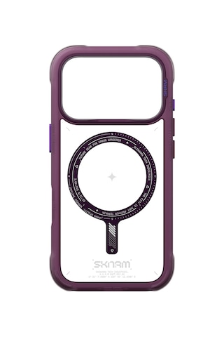 Apple Uyumlu iPhone 18 Pro Max Uyumlu Kılıf M-safe Şarj Özellikli Airbag Tasarımlı Skinarma Avion Kapak Bordo