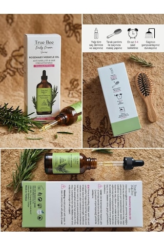 True Bee Daily Dream Rosemary Miracle Oil - Saç Dökülme Karşıtı Biberiye Yağı 100 Ml