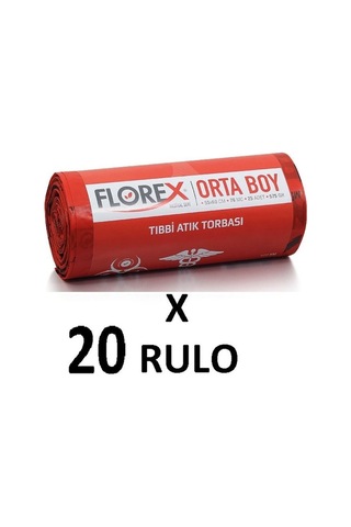 Atık Baskılı Orta Boy çöp poşeti 55x60
