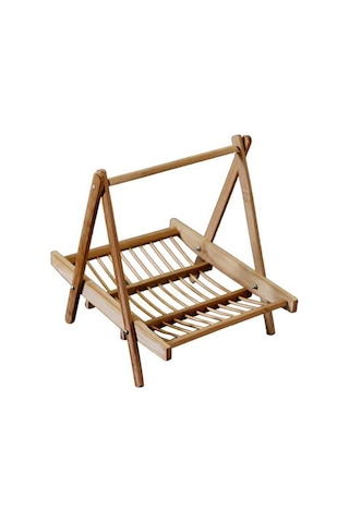 Pazly Suntek El Yapımı Bambu Katlanır Sepet - Restoran & Otel İçin Kahverengi Kahverengi