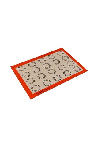 Silikon Fırın Matı 30x40 Cm Yapışmaz Hamur Pasta Pişirme Altlığı Kırmızı
