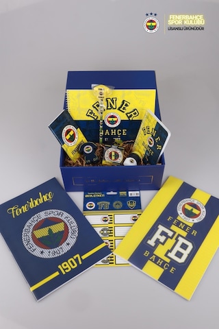 Dekomus Özel Kutulu Lisanslı Fenerbahçe Full + Full Premıum Okul Ve Kırtasiye Seti