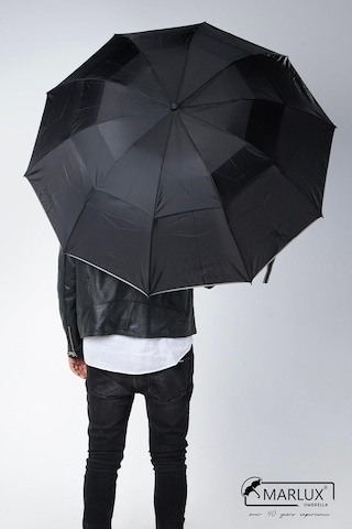 Marlux Siyah Çift Katlı Protokol Unisex Şemsiye M21mar207ckr001 Siyah
