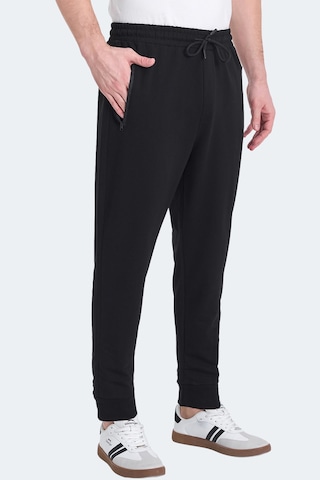 Slazenger Ognen I Erkek Fermuar Cepli Siyah Eşofman Altı Siyah