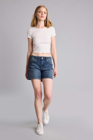 Defacto Slim Fit Normal Bel Şort H6236ax26smnm28 Mavi-nm28