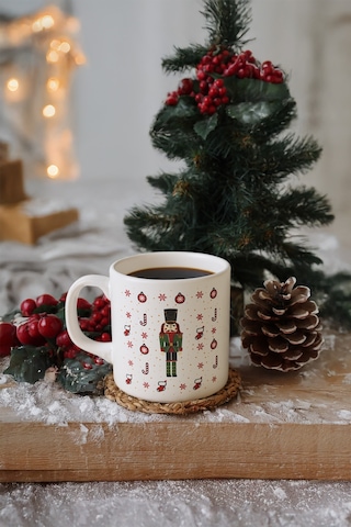 Keramika New Year Kurşun Asker Kupa 10 Cm Çok Renkli