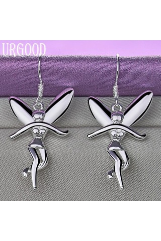 925 Ayar Gümüş Büyüleyici Küpe Moda Takı