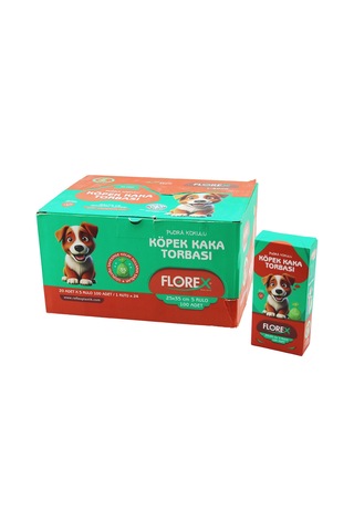 2400 Adet 1 Koli Köpek - Evcil Hayvan Kaka Torbası Pudra Kokulu - 25x35cm Bx40