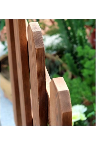 İahşap 100x40 Cm Bahçe Çiti, Çim Çiçek Bahçesi Ahşap Çiti, Peyzaj Yolu Çiti, Ahşap Bahçe Çiti