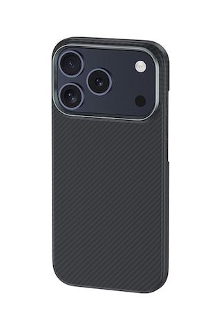 Apple iPhone Uyumlu 18 Pro Kılıf Karbon Fiber M-safeli Benks Armor Air Yüksek Kamera Çerçeve C1 600d Kevlar Siyah