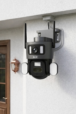 Blic Blm-81 Çift Lensli 6mp Wi-fi Ptz Akıllı Ip Kamera - Hareket Takibi Ve Gece Görüşlü