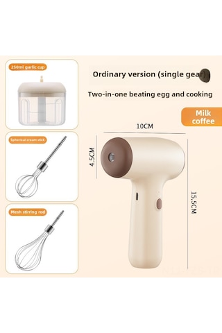 Fosenze Ev Kullanıma İdeal Mini Kablosuz Elektrikli Sarımsak, Fıstık Ve Tohumları Dövme Makinesi - Çift Fonksiyonlu Mutfak Aleti Kahverengi Diğer