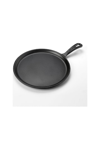 Lava Döküm Krep / Pizza / Pancake Tavası. Yuvarlak. Metal Saplı