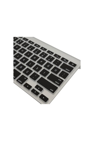 Apple Magic Keyboard A1314 A1242 Uyumlu Klavye Koruyucu Türkçe Q Baskı Silikon Kaplama Us İngilizce Klavyeyi Türkçeye Çeviren Ultra İnce Kaymaz Toz Ve Sıvı Koruma Keyboard Cover Siyah