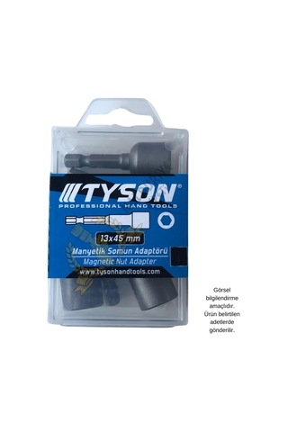 Kupa Tyson Manyetik Somun Sıkma Adaptörü - 13 Mm. - 4.5 Cm. - 2 Adet