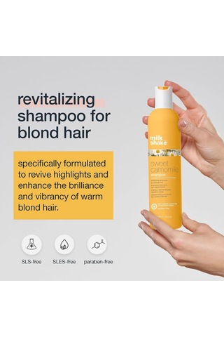 Milk Shake Sweet Camomile Shampoo - Sarı Saçlar İçin Bakım Şampuanı 300ml