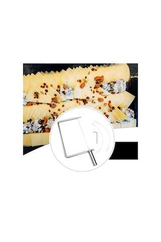 Homyl Paslanmaz Çelik Peynir Dilimleyici Taşınabilir Çok Gümüş