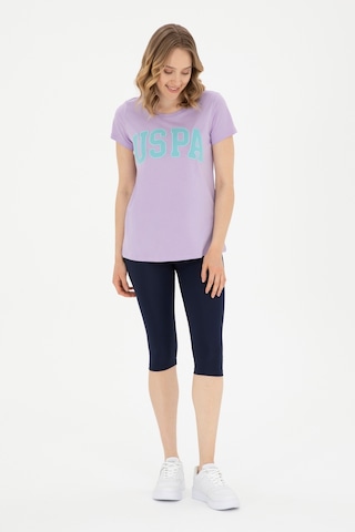 U.S. Polo Assn. Kadın Lacivert Yüksek Bel Capri Spor Tayt 50284265-VR033