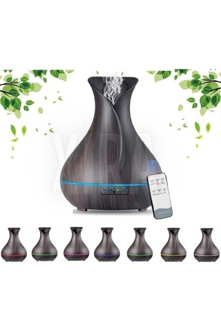 550 Ml Ultrasonik Aroma Difüzörü 7 Renk Led Işıklı Aromatik Oda Kokusu Hava Nemlendirici Sl-170