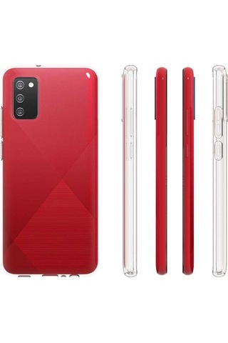 Galaxy A02S Kılıf Zore Şeffaf Ince Ve Esnek Süper Silikon Kılıf Renksiz