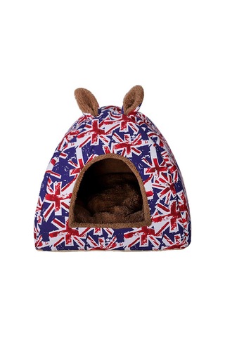 Dachuang 1pc Kennel Köpek Uyku Yatağı Çıkarılabilir Katlanabilir Kedi Ev Sıcak Yumuşak Yuva Dört Seasons Evrensel