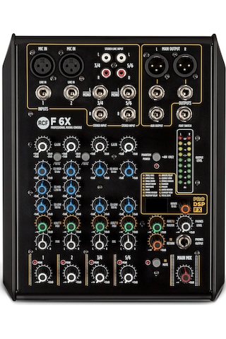 Rcf F6X 6-Kanal Efektli Analog Deck Mikser