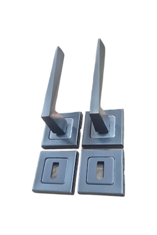 Armax Piramit Rozetli Antrasit Oda Kolu / 2 Takım