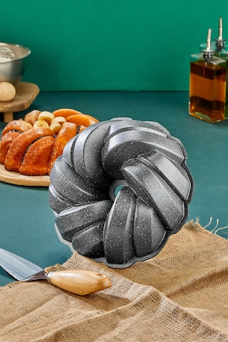 Polochef Esra Döküm Granit Kek Kalıbı Gri 26 Cm Gri