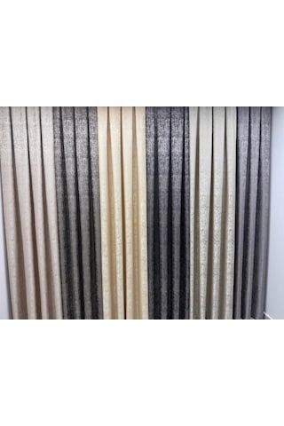 Nivemeshome Seyhan V-102 Vizon 1/3 Sık Pileli Fon Perde Apm Vizon