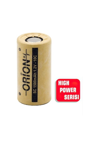 Orion 1.2V Ni-Cd SC 1500mAh Şarj Edilebilir Pil - HP