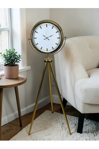 Büro Ev Ofis Hediyesi İçin Golden Trend Tripod Ayaklı Saat Diğer