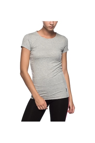 U.s. Polo Assn. Kadın Kısa Kollu Yuvarlak Yaka T-shirt Gri