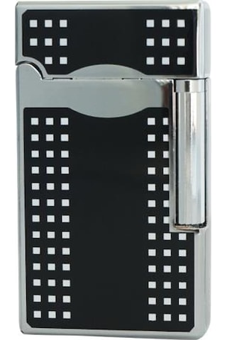 Tek Torch Pürmüz Siyah-gümüş Puro Çakmağı - Tr4505
