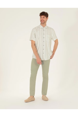 Pierre Cardin Erkek Açık Yeşil Kanvas / Chino Pantolon 50268095-vr092 Açık Yeşil