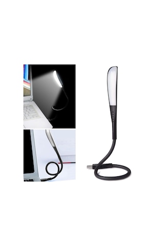 Ollevra Usb Girişli Ledli 3 Kademeli Dokunmatik Masa Kitap Okuma Lambası Ledi Siyah Siyah