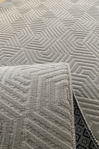 Lüle Halı Delüx Kaymaz Taban Halı Yolluk Gri Renk, Dlx7045 Gri