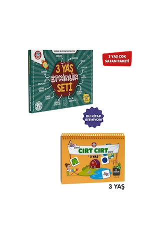 Çocuk Akademi 3 Yaş Etkinlik Seti Ve 3 Yaş Cırt Cırtlı Vakti Ikili Paket