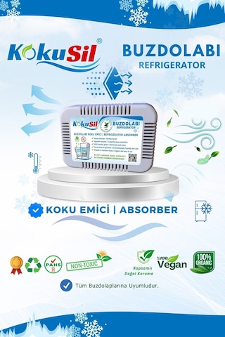 Kokusil Buzdolabı Koku Giderici Ve Koku Emici Doğal Aktif Karbon