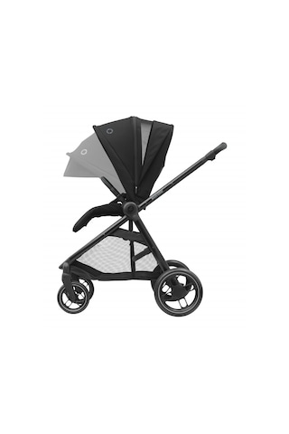 Maxi Cosi Street+ Ekstra Portbebeli Seyhat Sistem Olabilen Tek Elle Katlanabilen Doğumdan İtibaren Kullanılabilen Bebek Arabası Essential Black