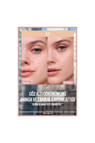 Nemlendirici Ve Aydınlatan Kapatıcı, Kafein Ve Peptit İçerir 00