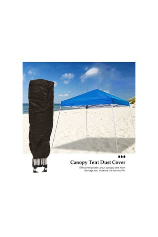 Konesam Siyah 30x46x153 Cm Oxford Kumaş, Su Geçirmez, Toz Koruyucu, Dış Mekan Çadır Koruyucu Örtüsü Çok Renkli