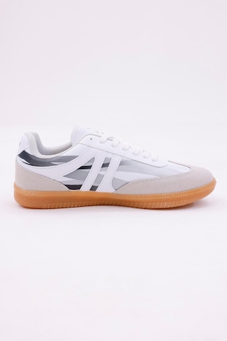 Dijital Baskı Unisex Beyaz-füme Sneaker Ayakkabı Beyaz-füme