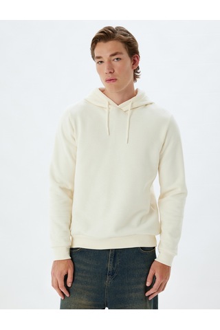 Koton Erkek Sweatshirt Ekru 5wam70001mk 25ky59000107 Y5915 Ekru
