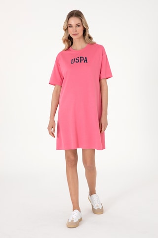 U.s. Polo Assn. Kadın Koyu Pembe Elbise Örme 50306675-vr167 Koyu Pembe