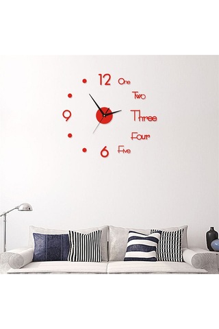 Mufunye 40cm Sessiz Akrilik Dıy Duvar Saati - Siyah, Altın, Gümüş Seçenekli - Yaratıcı Tasarım Çok Renki