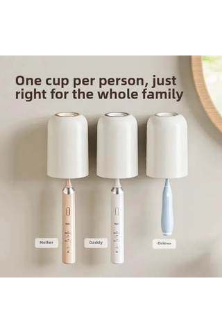 Kosona Duvar Montajlı Aileler İçin Diş Fırçası Tutucu, Çocuk Ve Çiftler İçin Tuvalet Dolabı, Diş Macunu Tutucu İle Banyo Düzenleyici Diğer