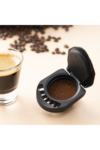 Honmex Ev Kullanıma Uygun 8g Kapasiteli Tekrarlı Kullanım Kahve Kapsülü Dönüştürücü, Piccolo Xs/genio S Uyumlu, Kolay Yıkama, Ekonomik Ve Çevre Dost Kahve Makinesi Aksesuarı Siyah