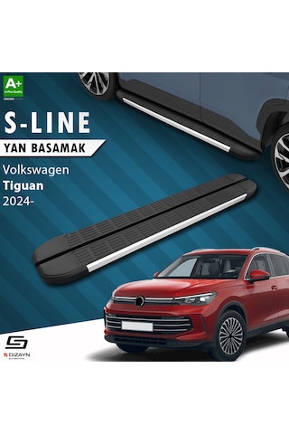 S-dizayn Vw Tiguan 3 S-line Aluminyum Yan Basamak 183 Cm 2024 Üzeri