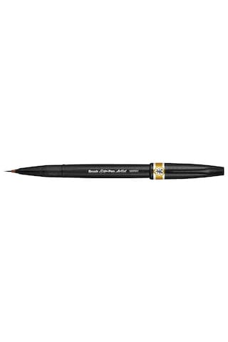 Pentel Sing Pen Brush İnce Uçlu Fırça Kalem Sarı